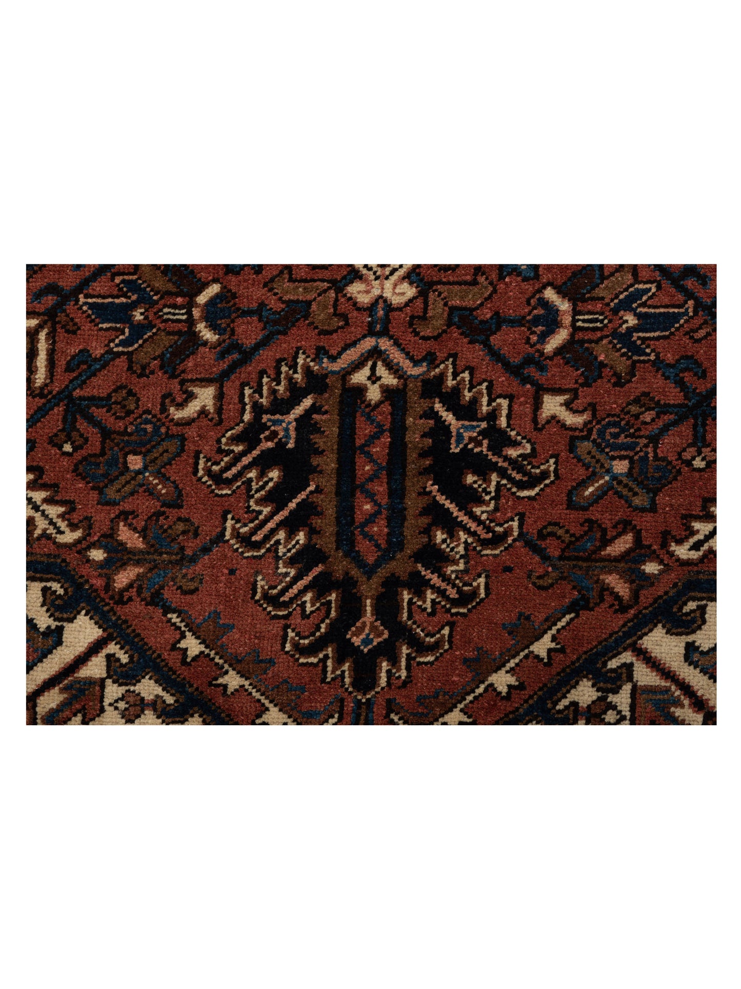 Persian 80622 Rust Charcoal 8.6x10.8 Hand Knotted Rug