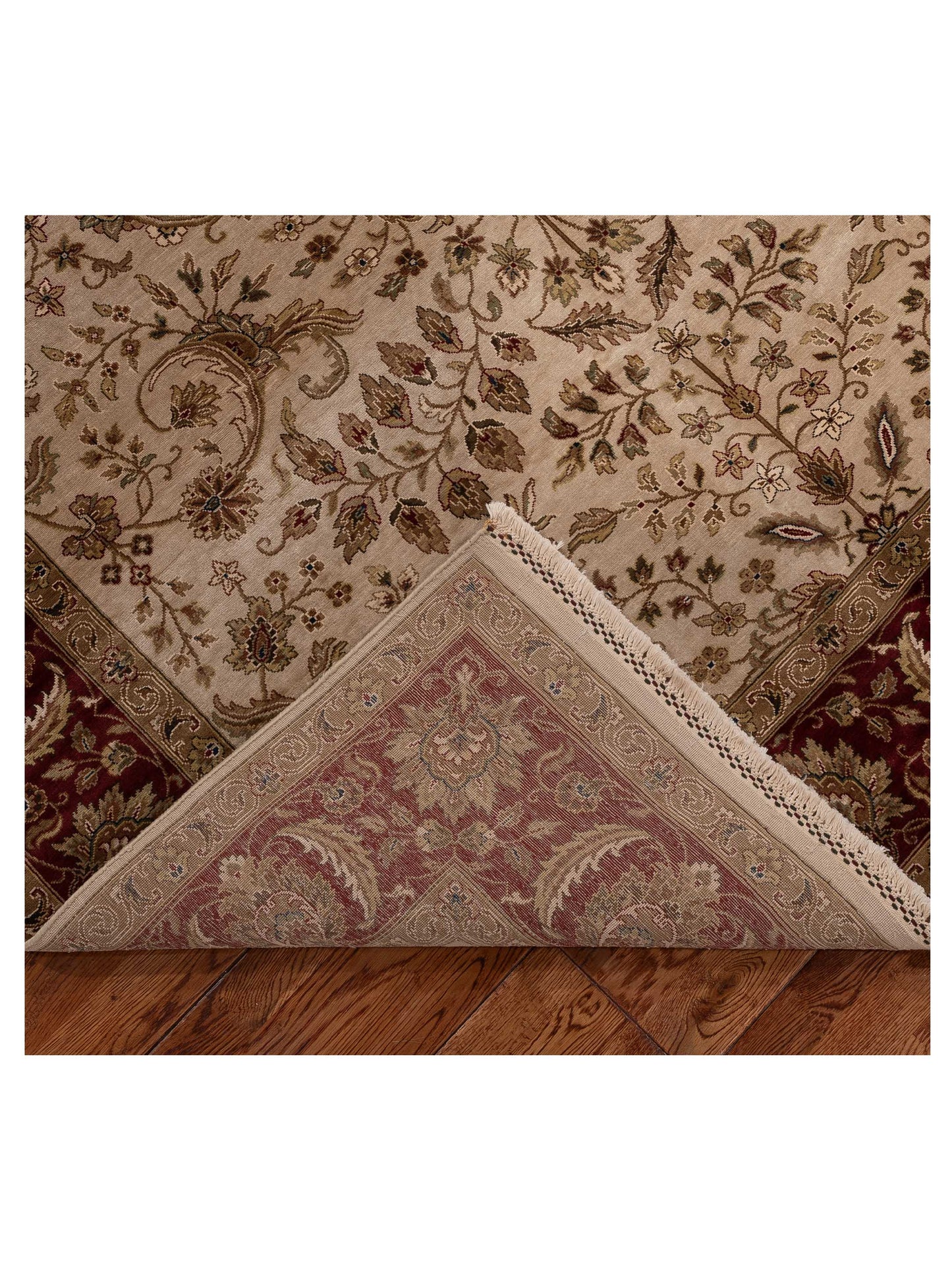 Imperial Silk 153479 Ivory Ivory 6x9 Hand Knotted Rug