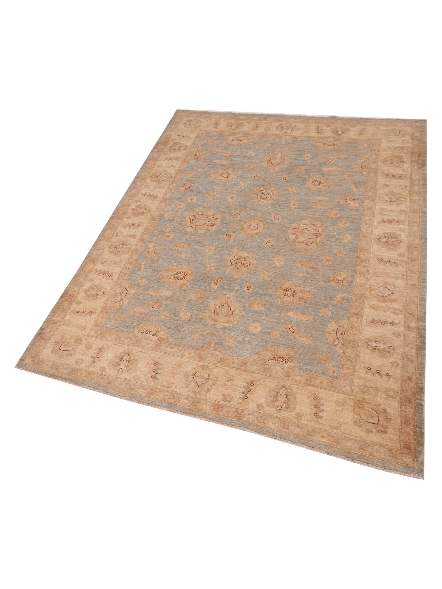 Sultan 119010 Blue Ivory 6x8.4 Hand Knotted Rug