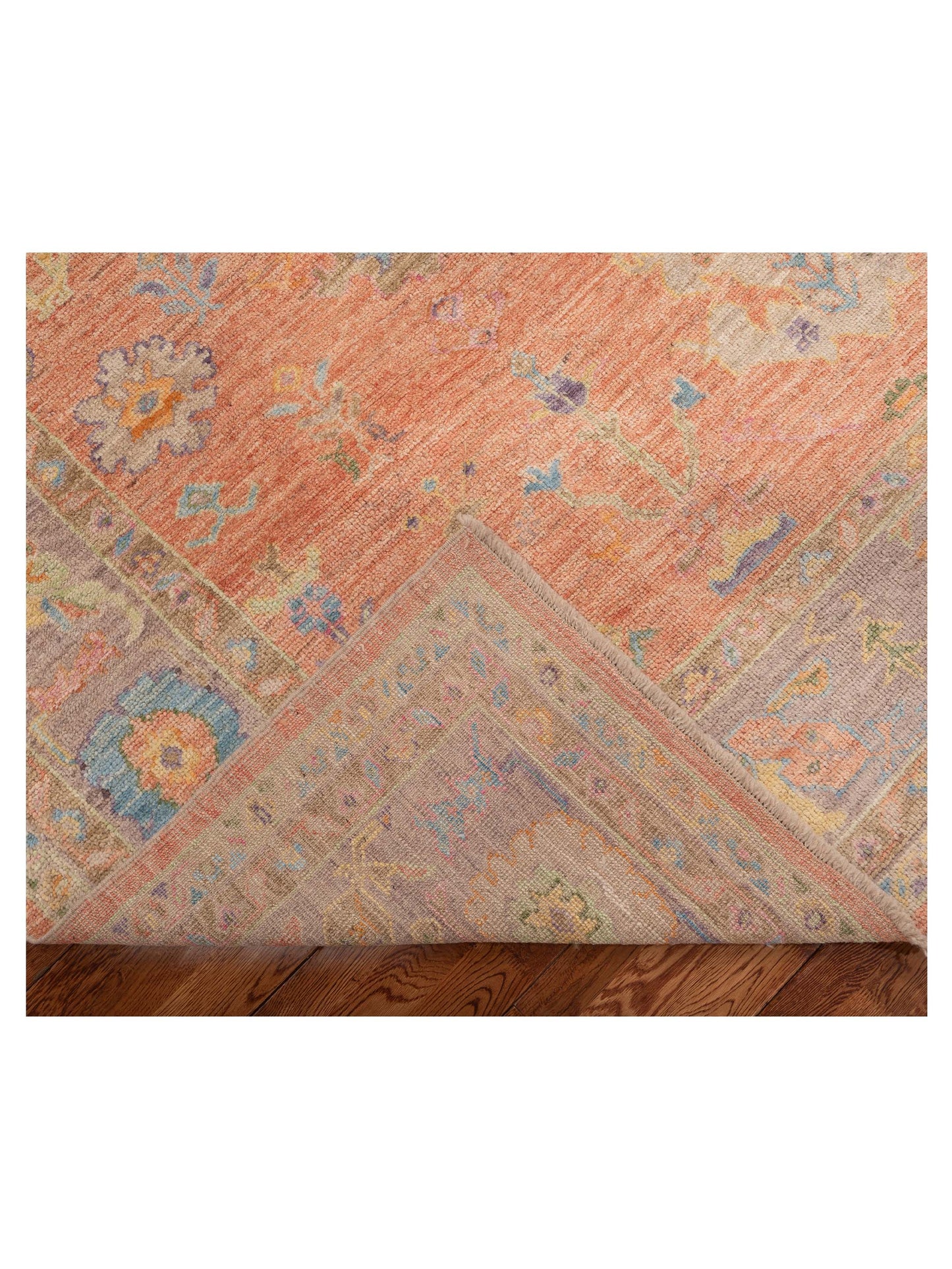 Angora Oushak 149724 Pink Purple 8.4x10.1 Hand Knotted Rug