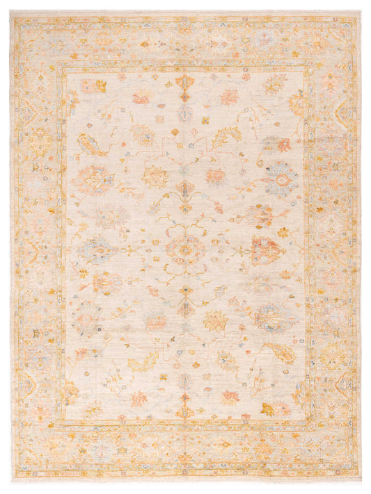 Anadol Angora Oushak  Ivory Silver Traditional