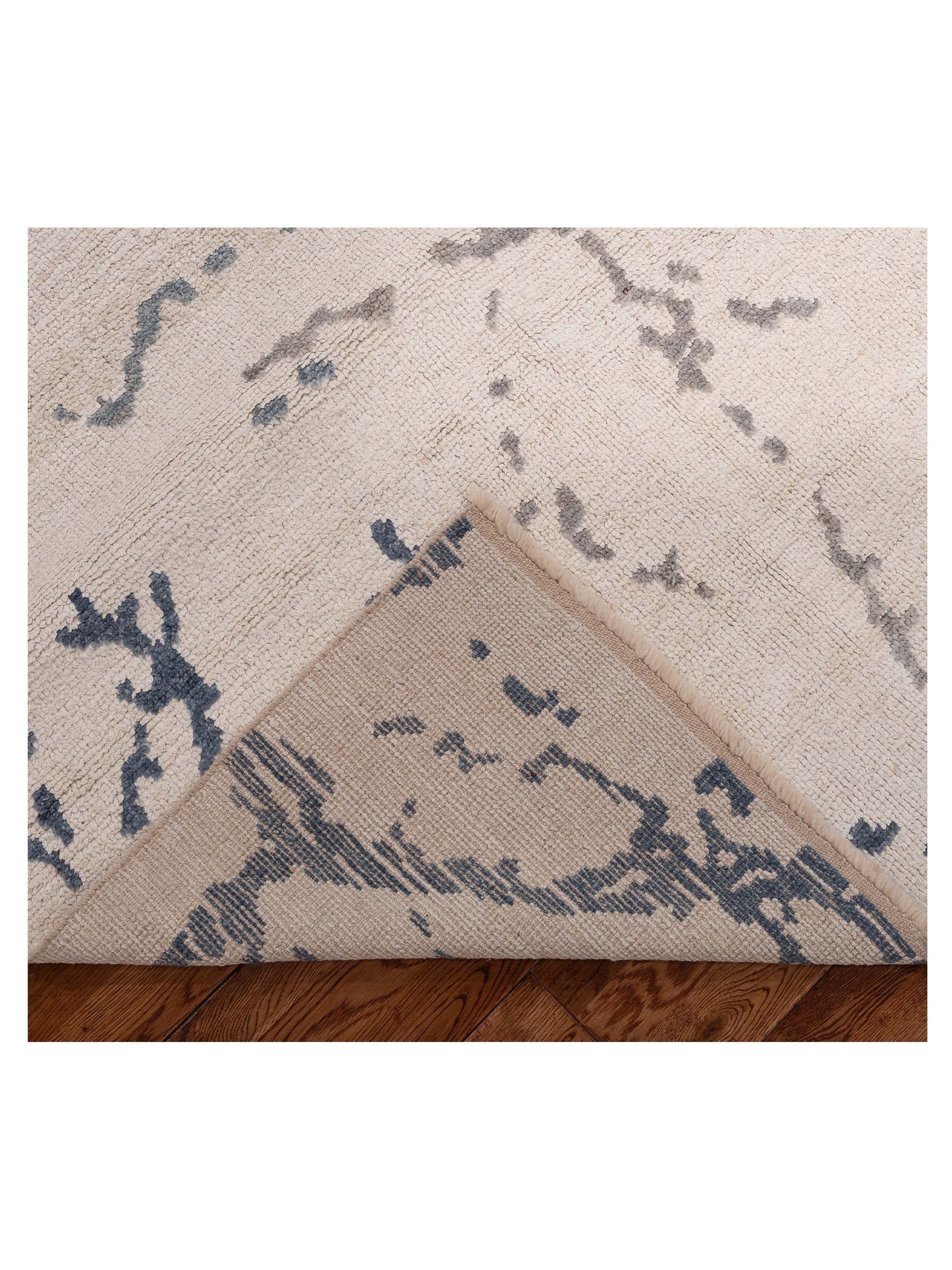 Atlas 154080 Ivory Gray 7.10x10 Hand Knotted Rug