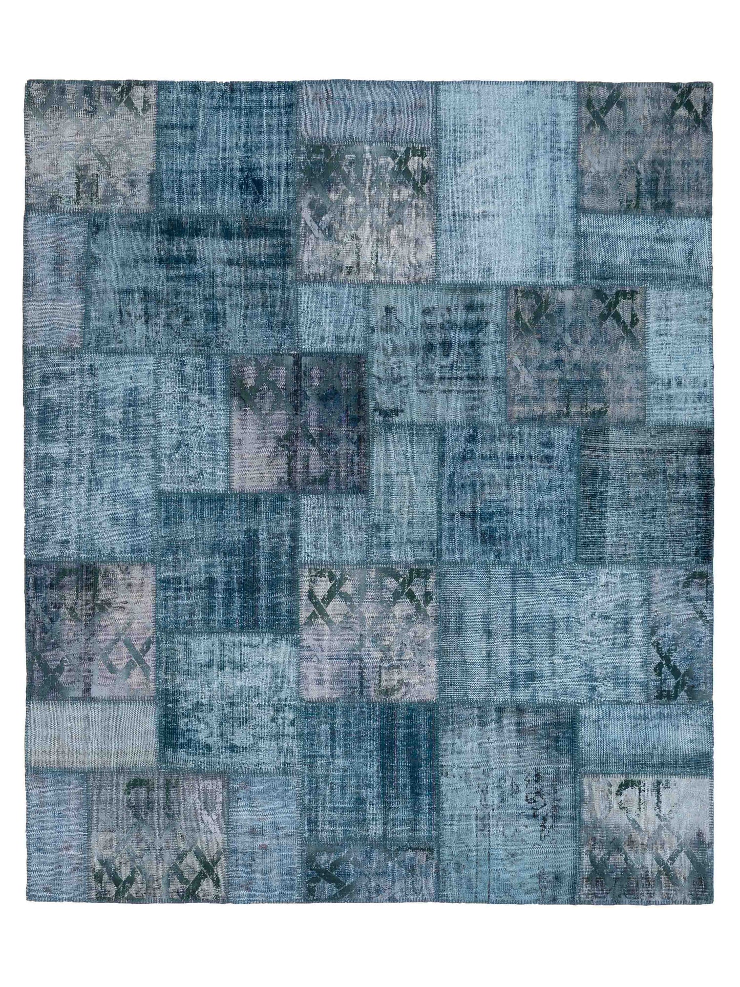 Pasha Turkish Vestige Patchwork  Green  Contemporary