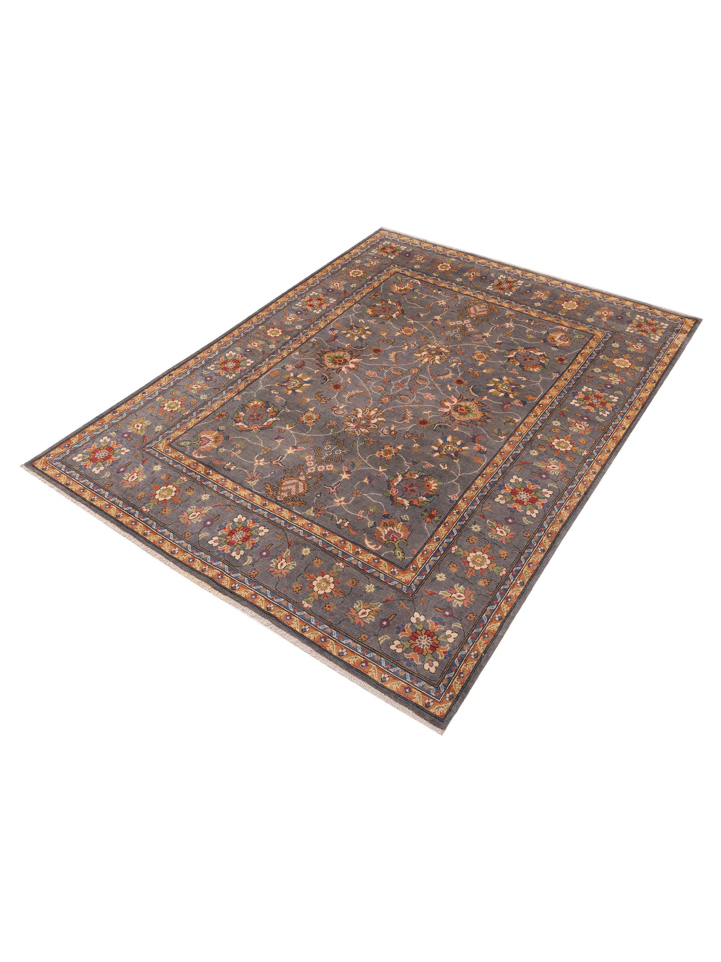 Kazak 151943 Gray Gray 8.2x10.10 Hand Knotted Rug