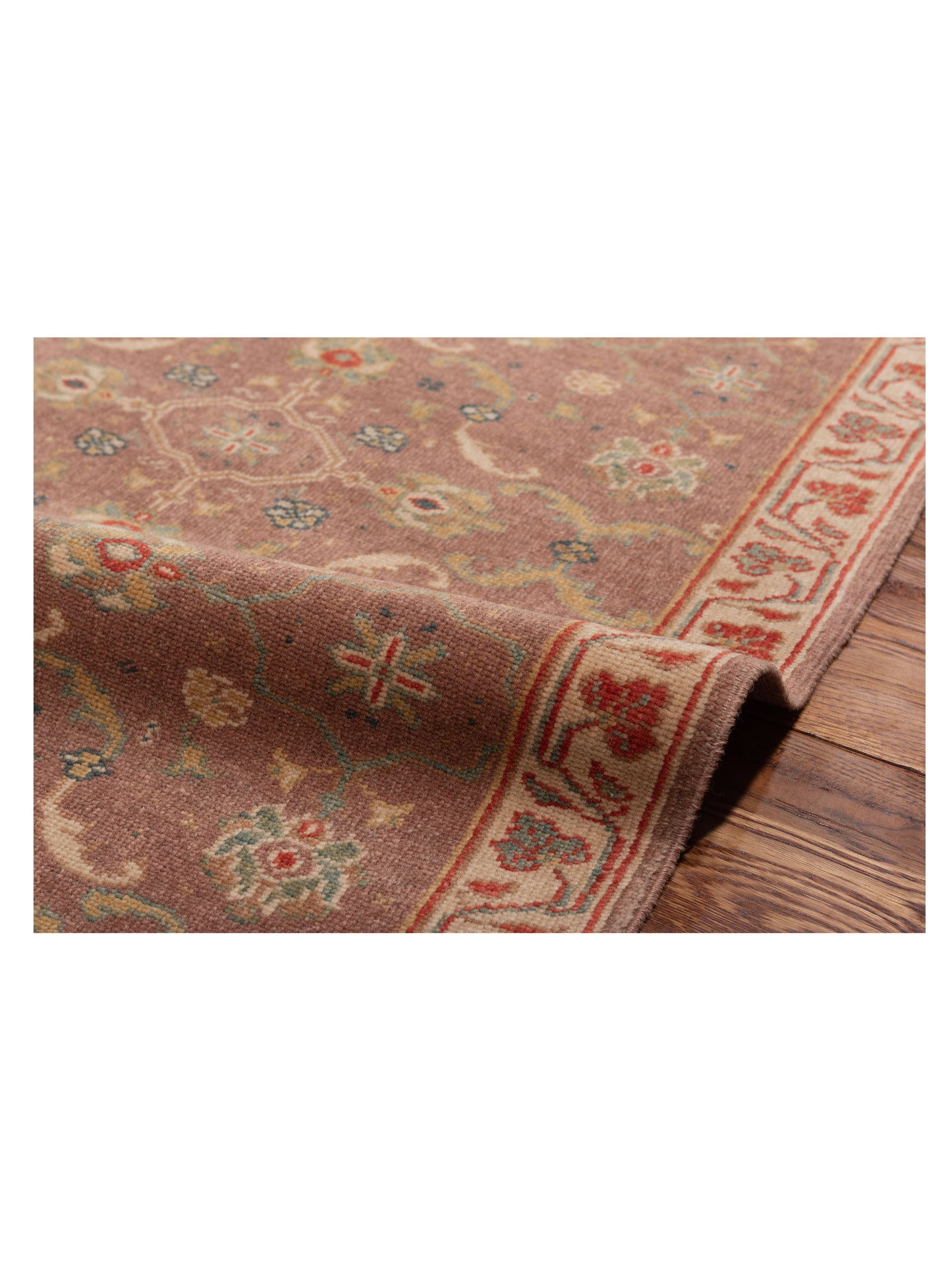 Antique Loom 105074 Purple Ivory 2.7x10 Hand Knotted Rug