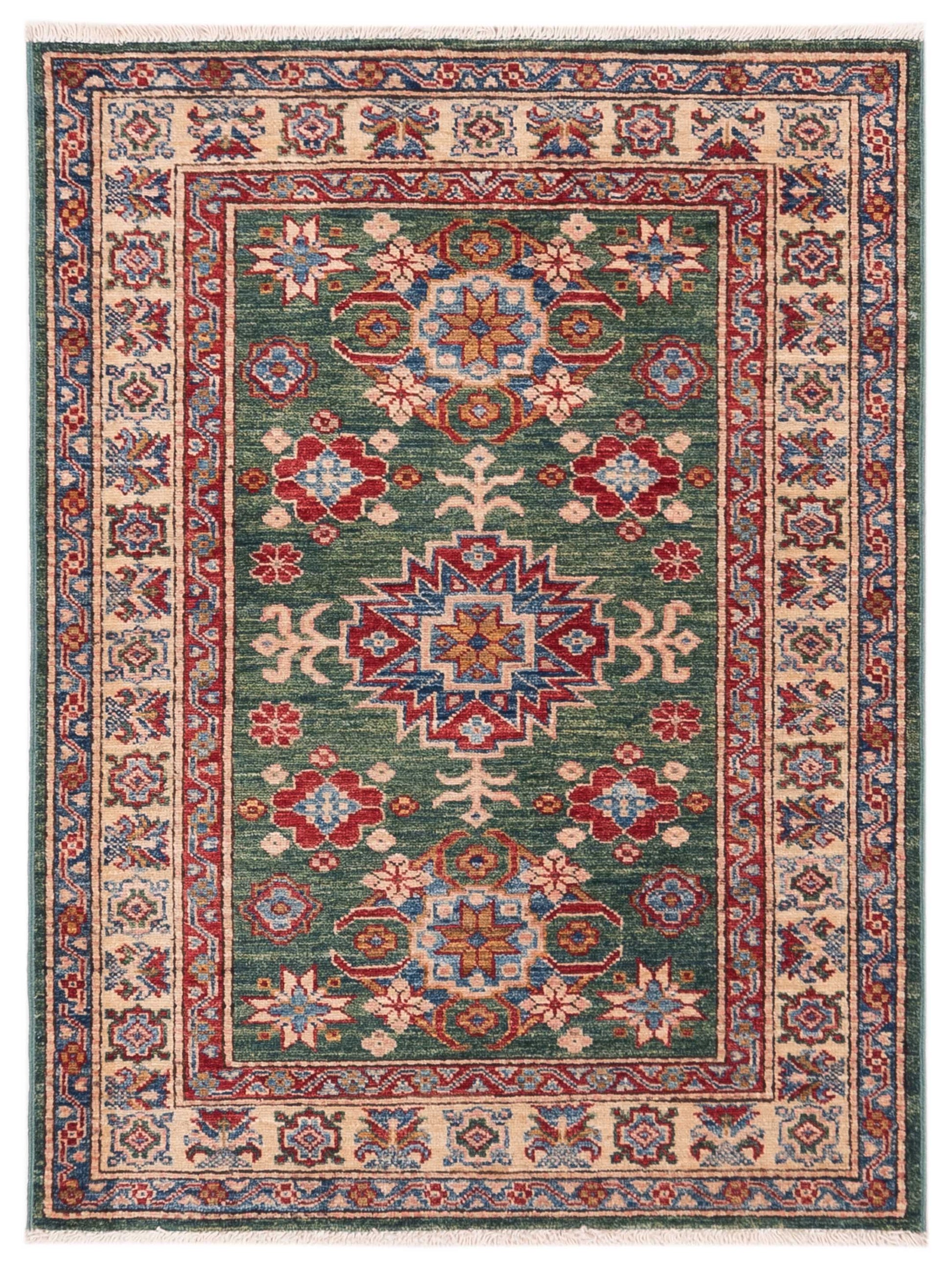 Nomad Super Kazak  Green Ivory Tribal