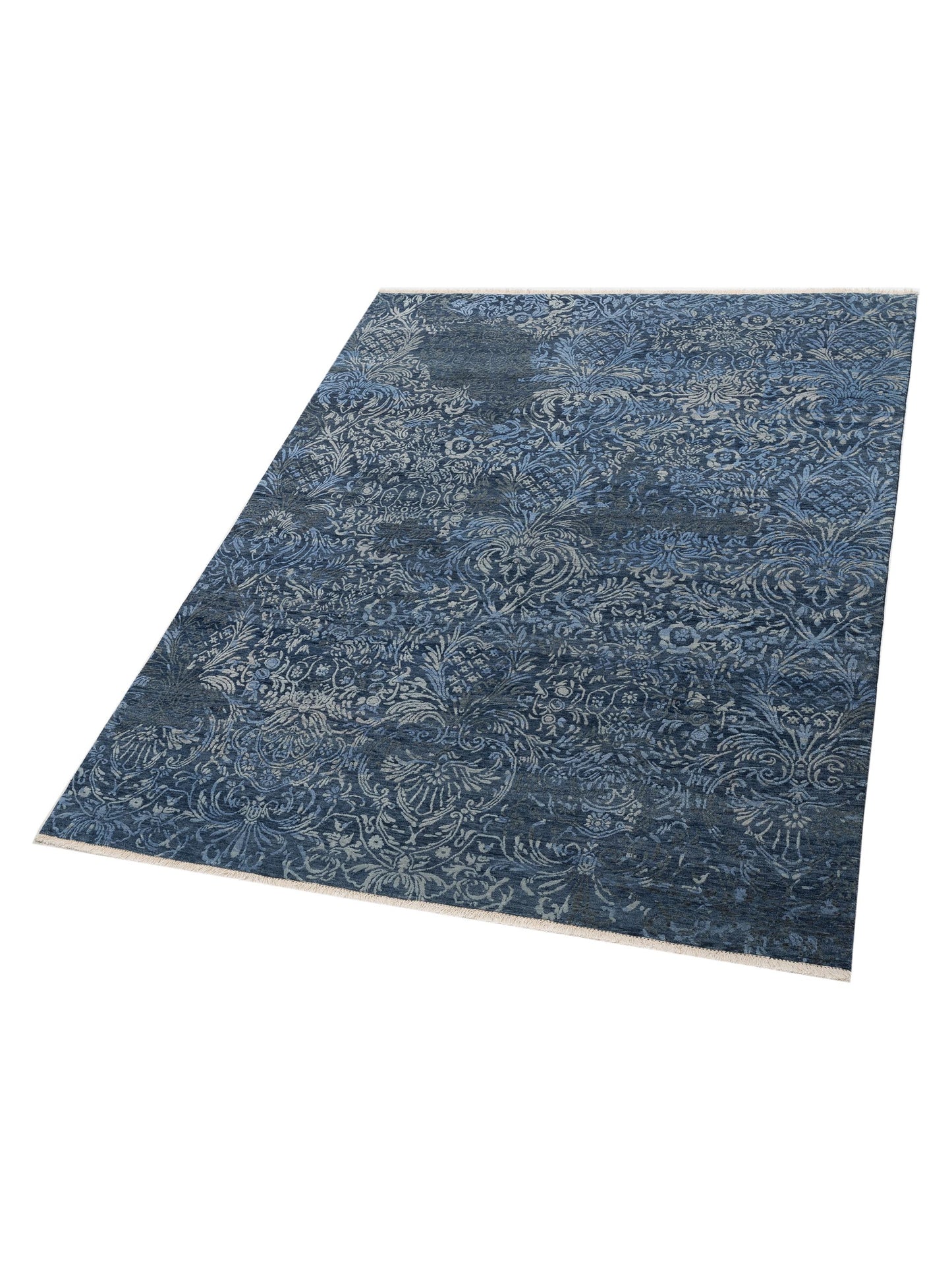 Tibetino 127416 Blue 7.10x9.10 Hand Knotted Rug