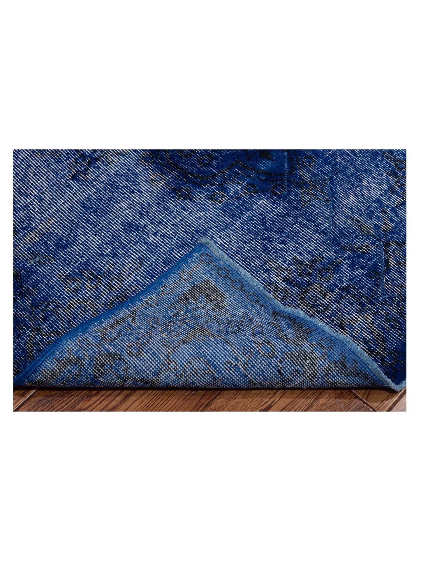 Vintage 111765 Dark Blue 3.10x7.1 Hand Knotted Rug