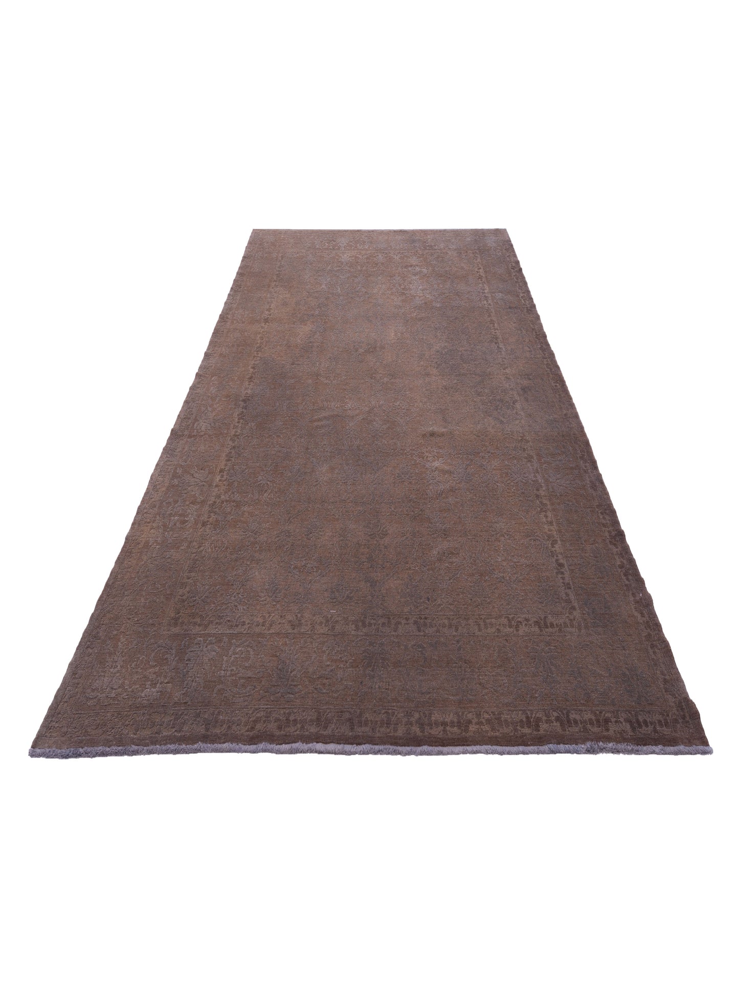 Color Bouquet 108867 Brown Gray 10.3x13.6 Hand Knotted Rug