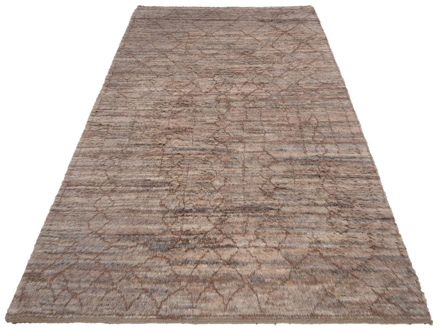 Berber Kaunas Natural Brown 8.9x13.3 Hand Knotted Rug