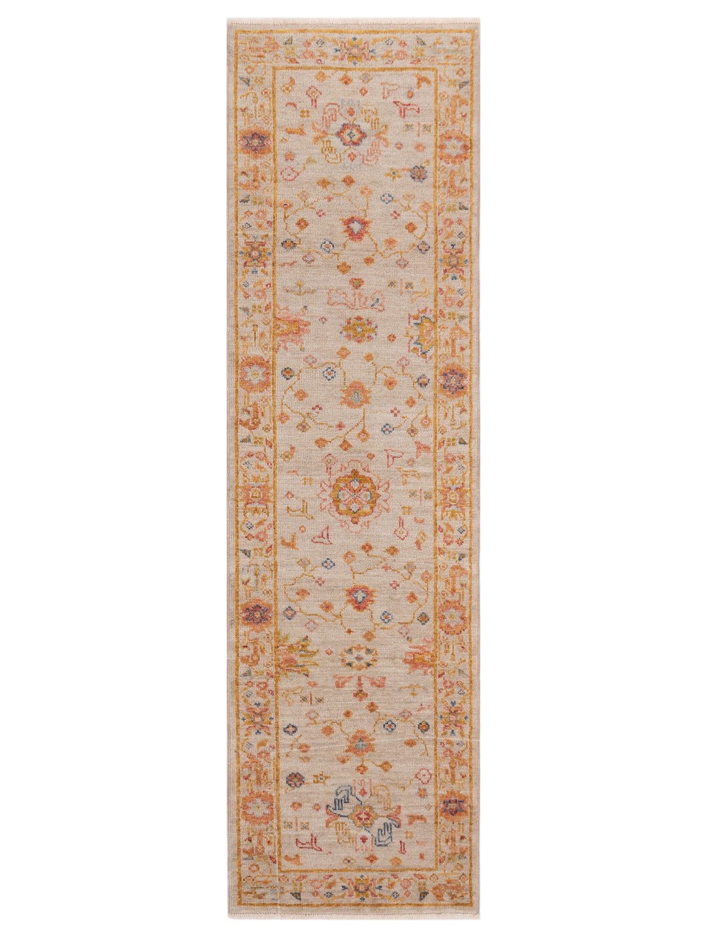 Anadol Angora Oushak  Ivory Silver Traditional
