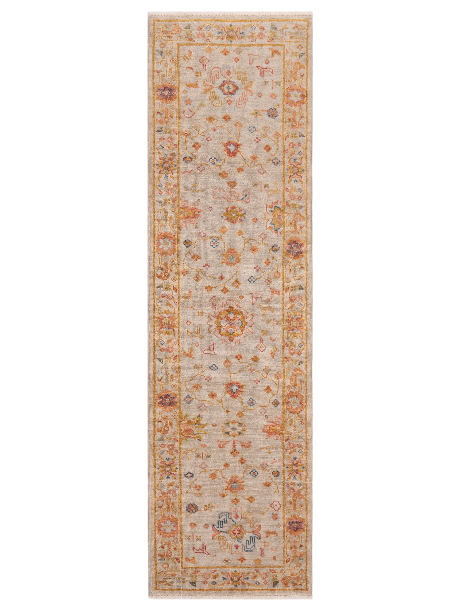 Anadol Angora Oushak  Ivory Silver Traditional