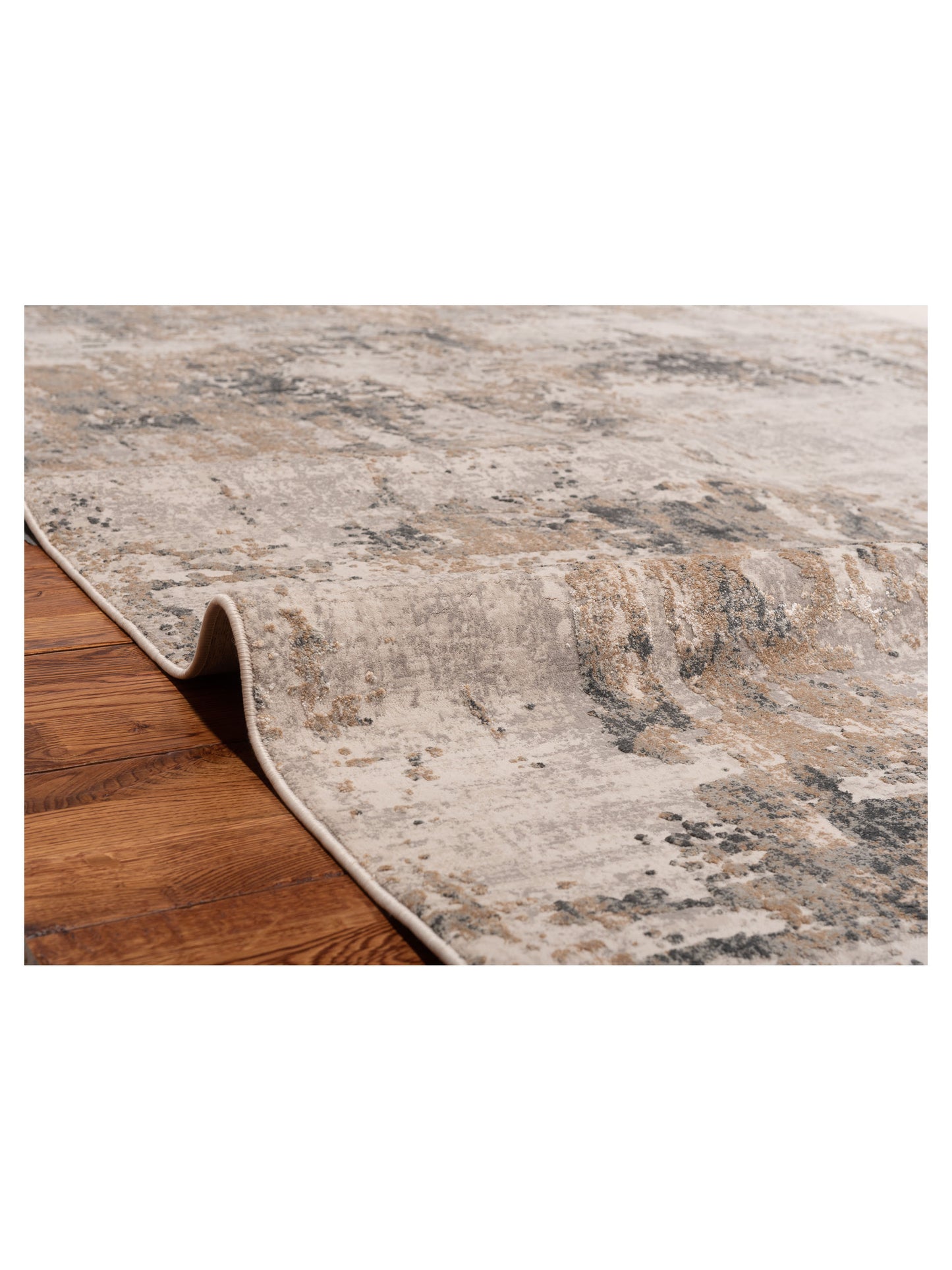 Palermo 130407 Ivory Gray 6.7x9.6 Machine Made Rug