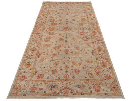 Angora Oushak 145860 Ivory Ivory 6.1x12.7 Hand Knotted Rug