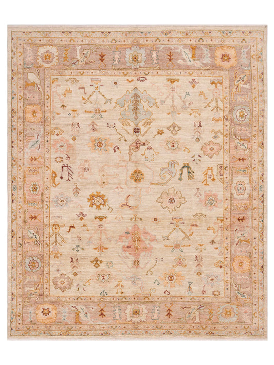 Anadol Angora Oushak  Ivory Pink Traditional