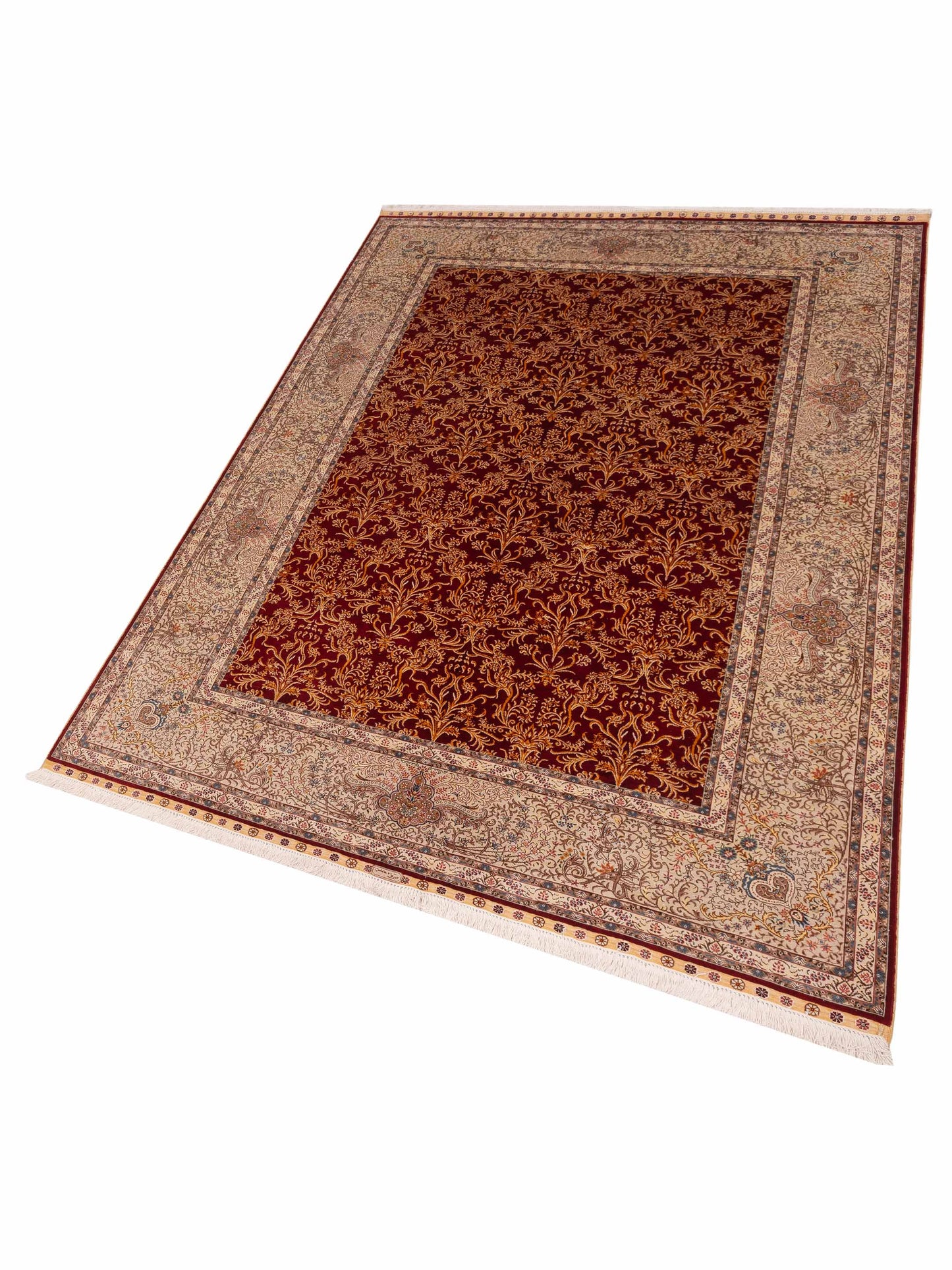 Elegance 146839 Red Ivory 6x9 Hand Knotted Rug
