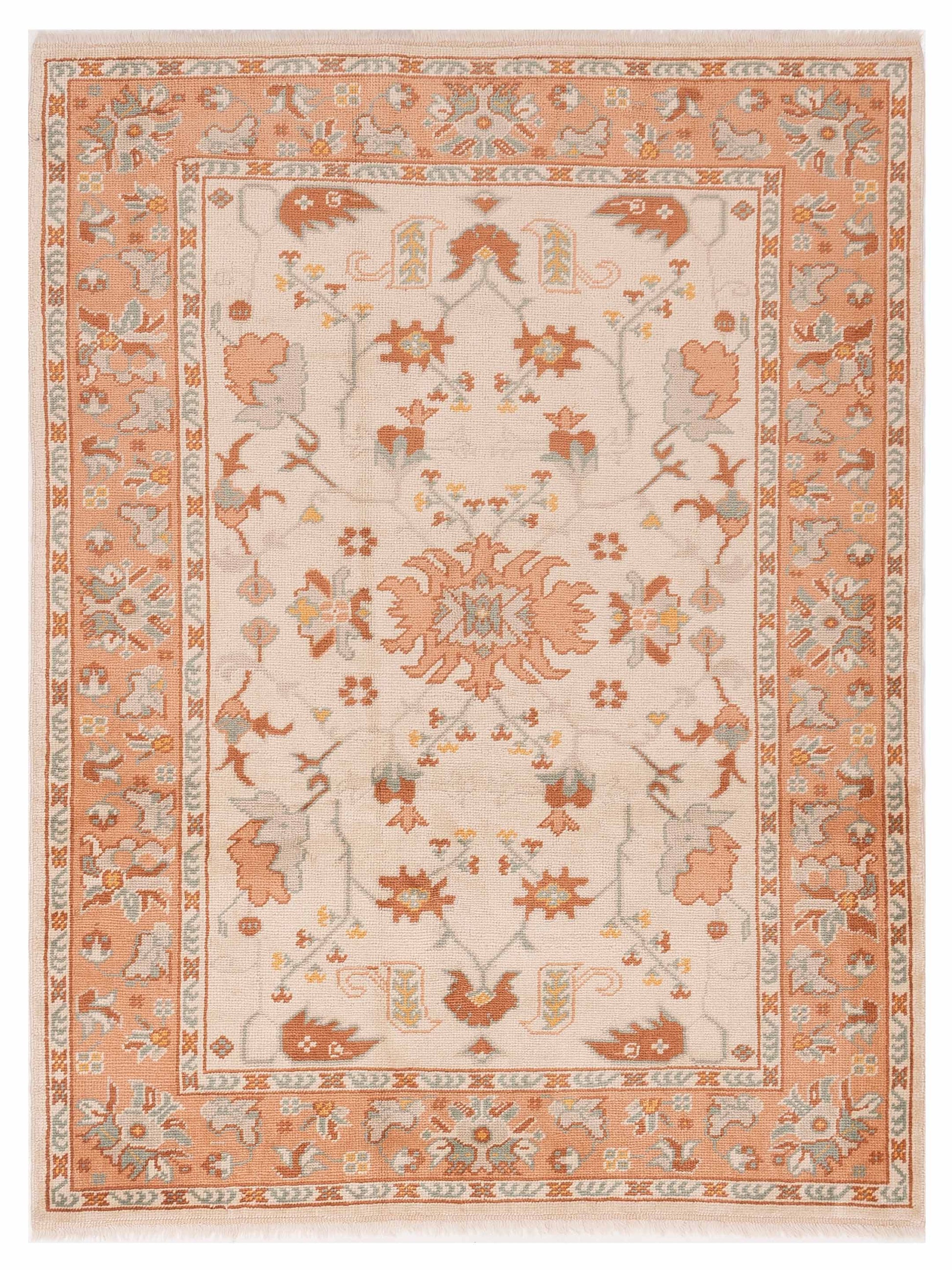Pasha Anadol Oushak  Ivory Pink Traditional