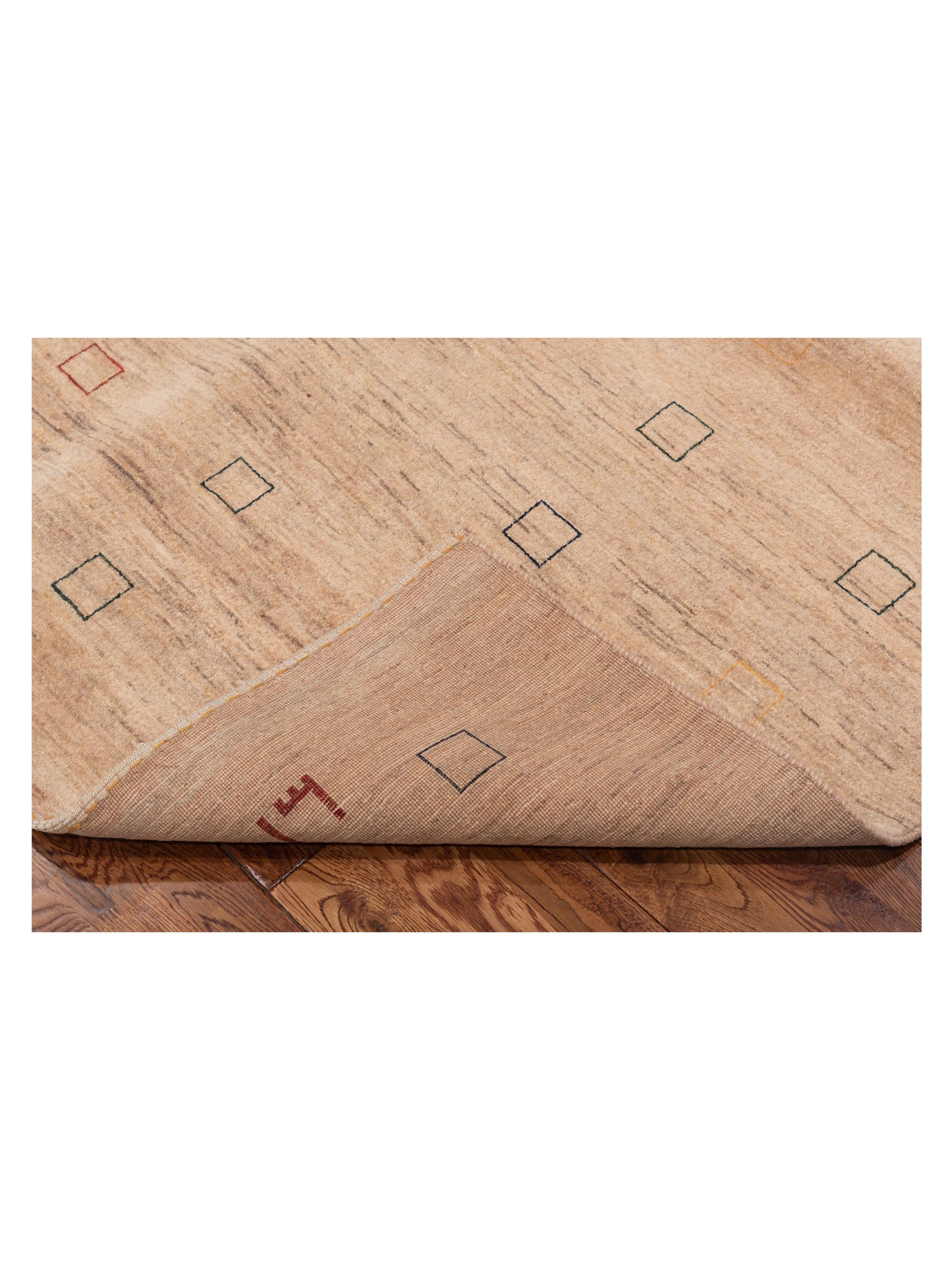 Modern Gabbeh 81378 Cream Cream 6.7x6.9 Hand Knotted Rugs