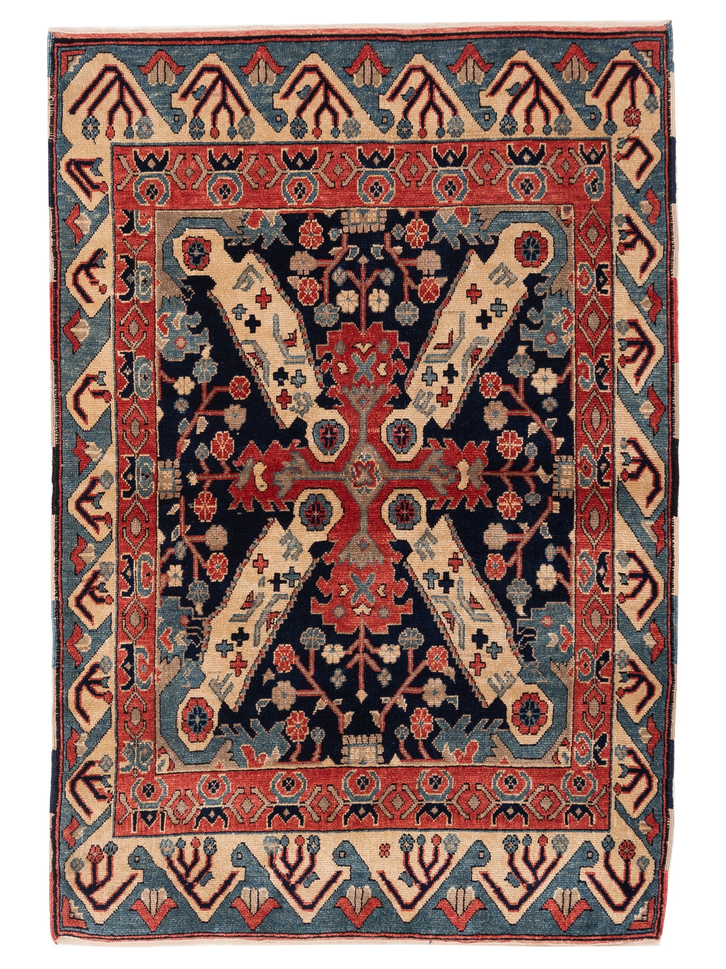 Pasha Turkish Shirwan  Navy Blue Transitional