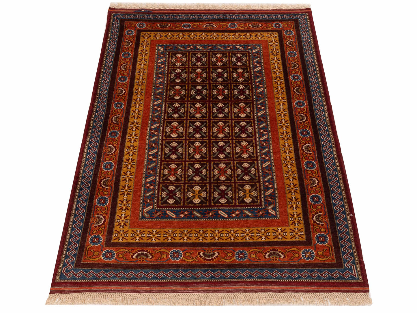 Shawl 145145 Multi 4.1x6.4 Hand Knotted Rug