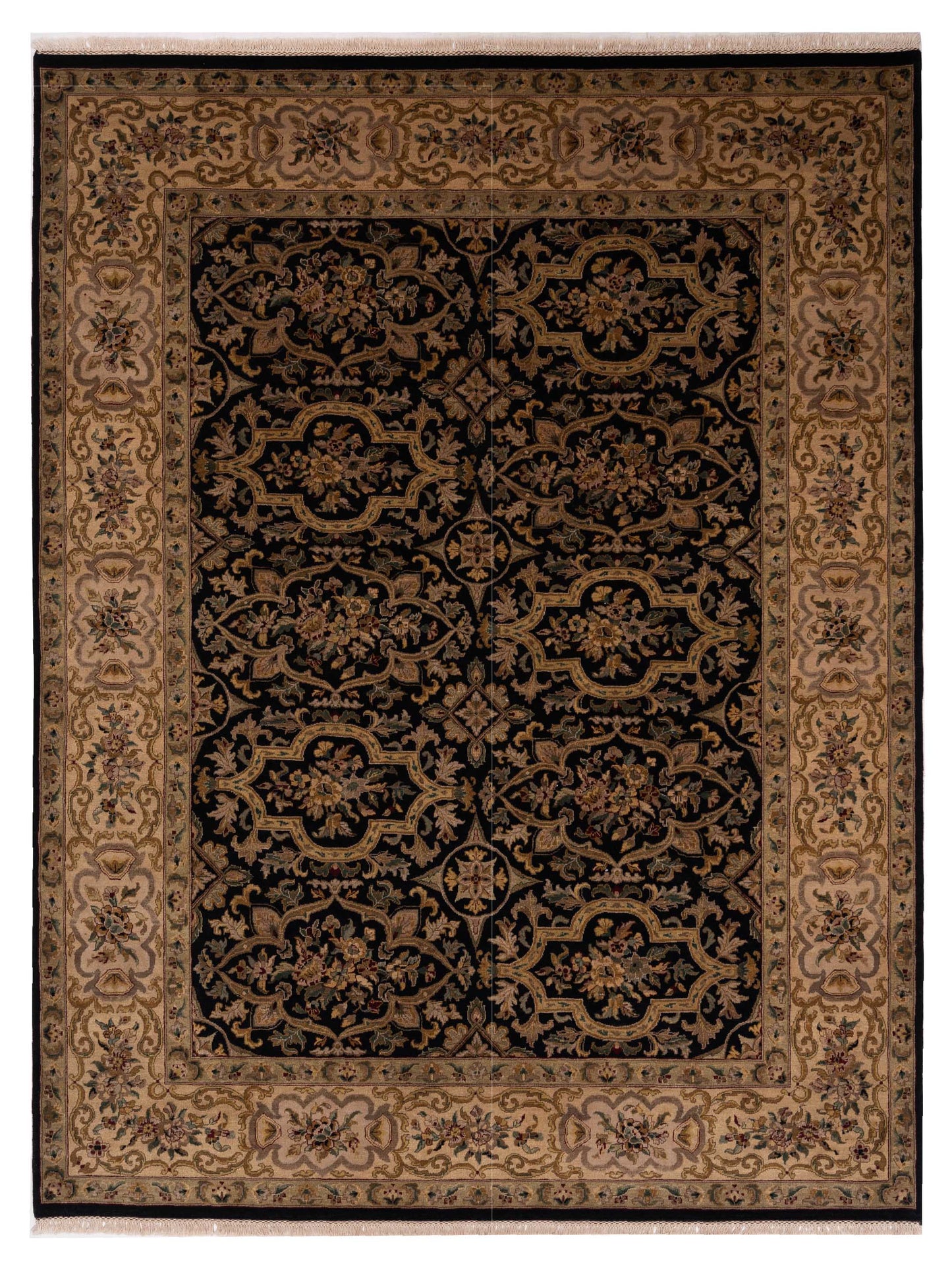 Rajpur Jahan  Black Beige Traditional