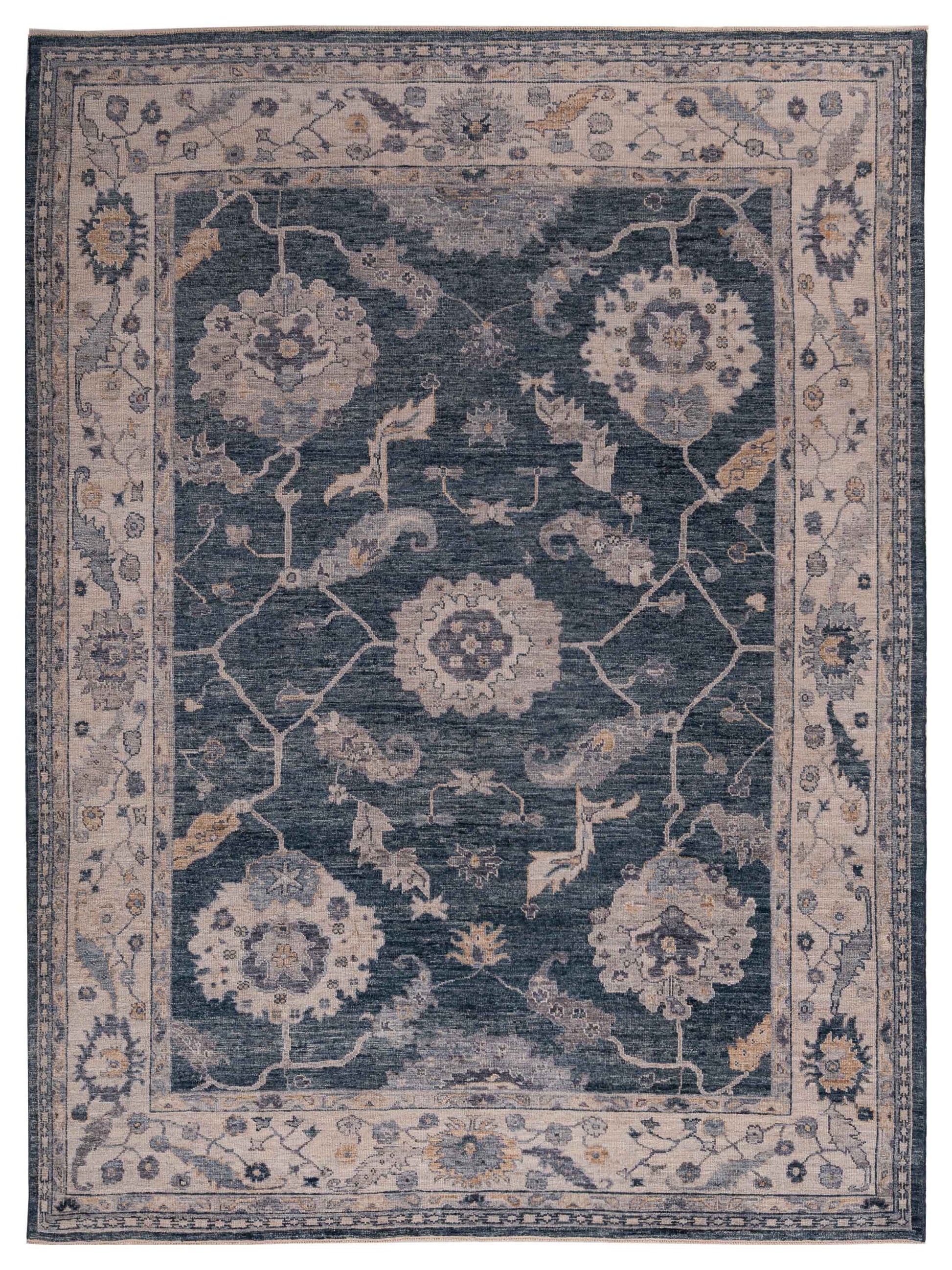 Anadol Angora Oushak  Blue Ivory Traditional