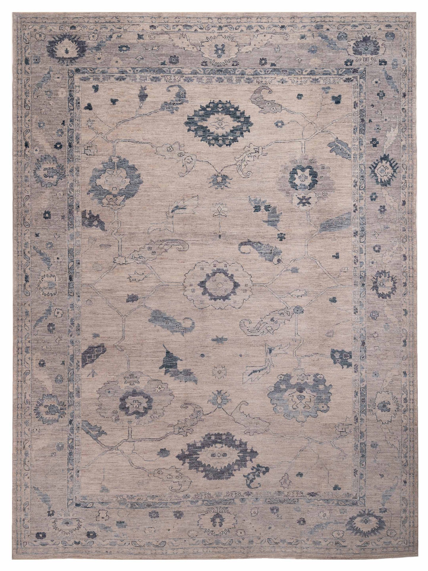 Anadol Angora Oushak  Silver Gray Traditional