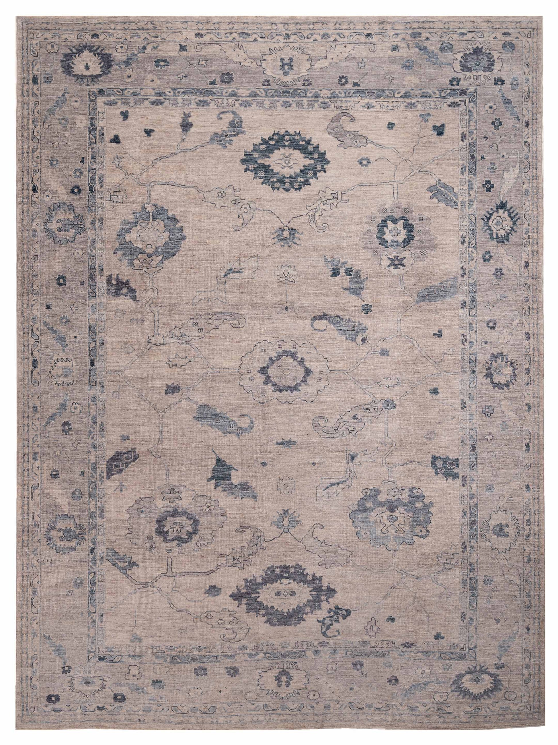 Anadol Angora Oushak  Silver Gray Traditional