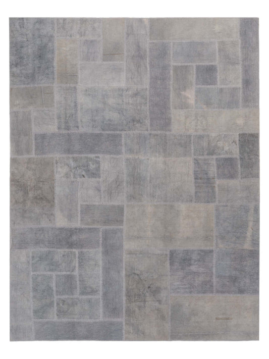 Pasha Turkish Vestige Patchwork  Light Gray  Contemporary