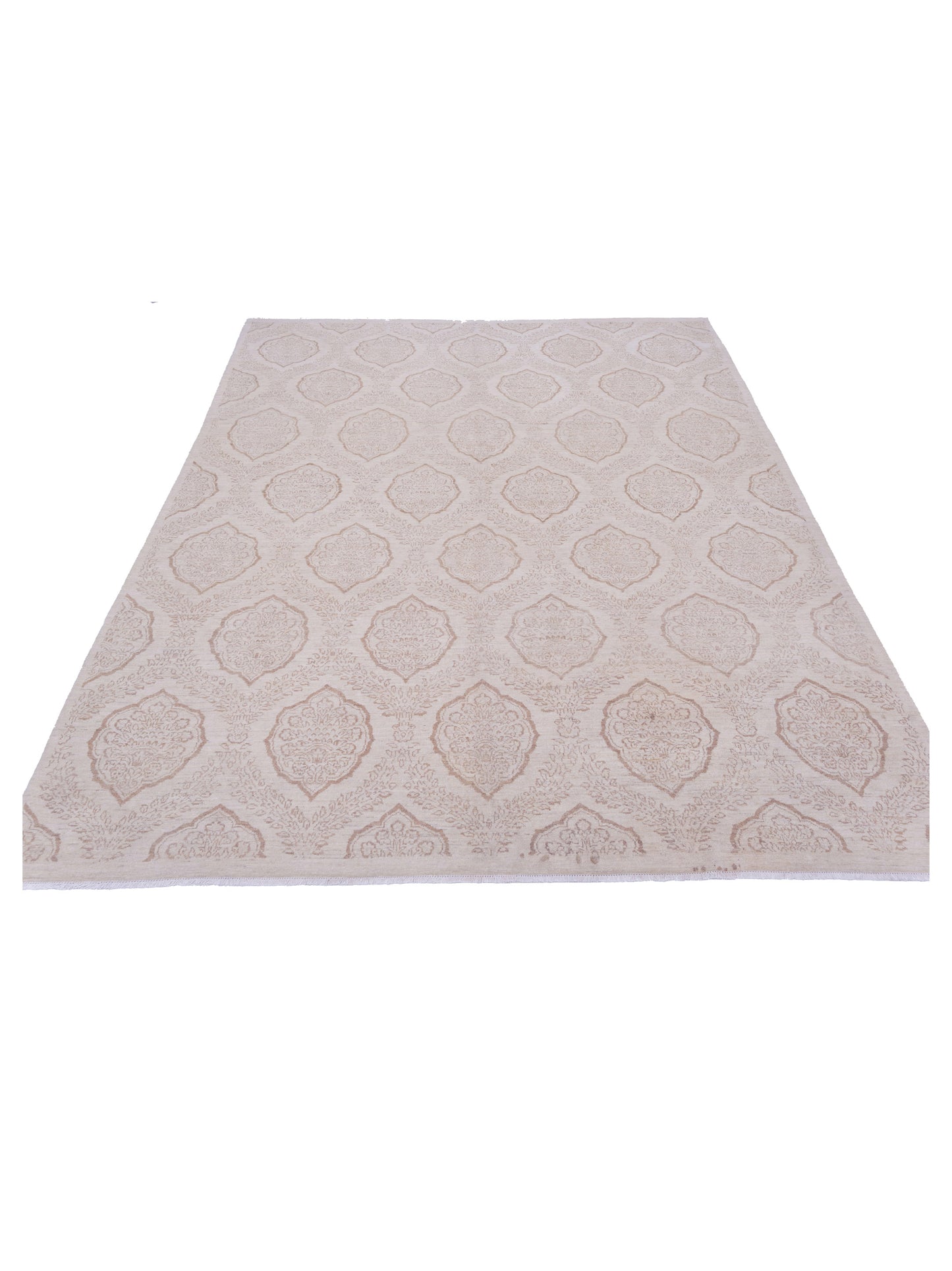 Laila 113088 Ivory Ivory 7.11x10.2 Hand Knotted Rug