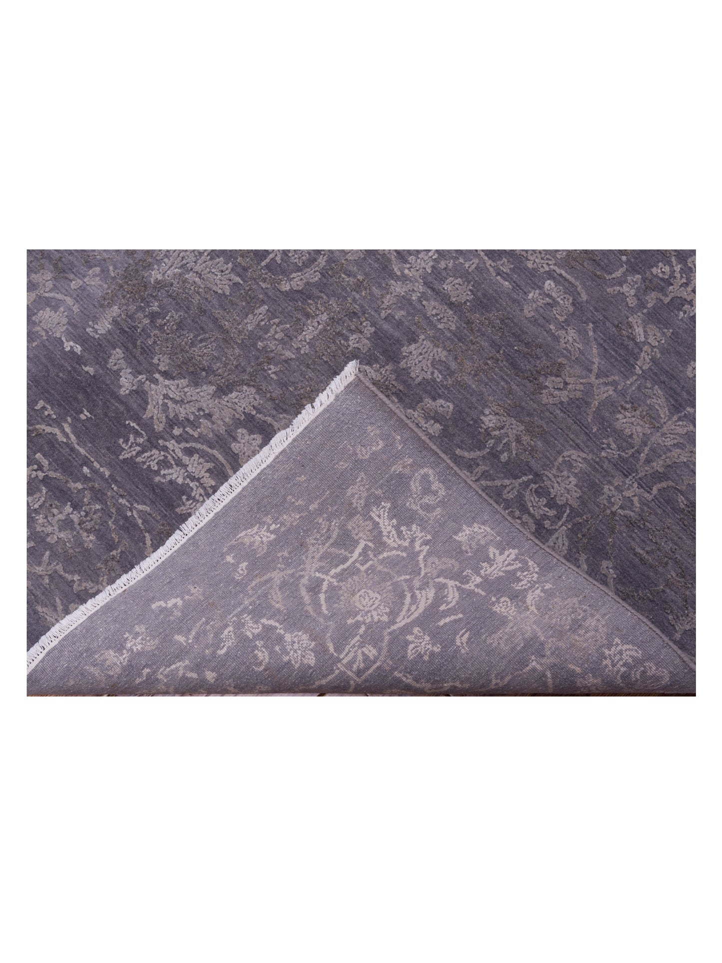 Mastersilk 127402 Gray Gray 9.1x12.2 Hand Knotted Rug