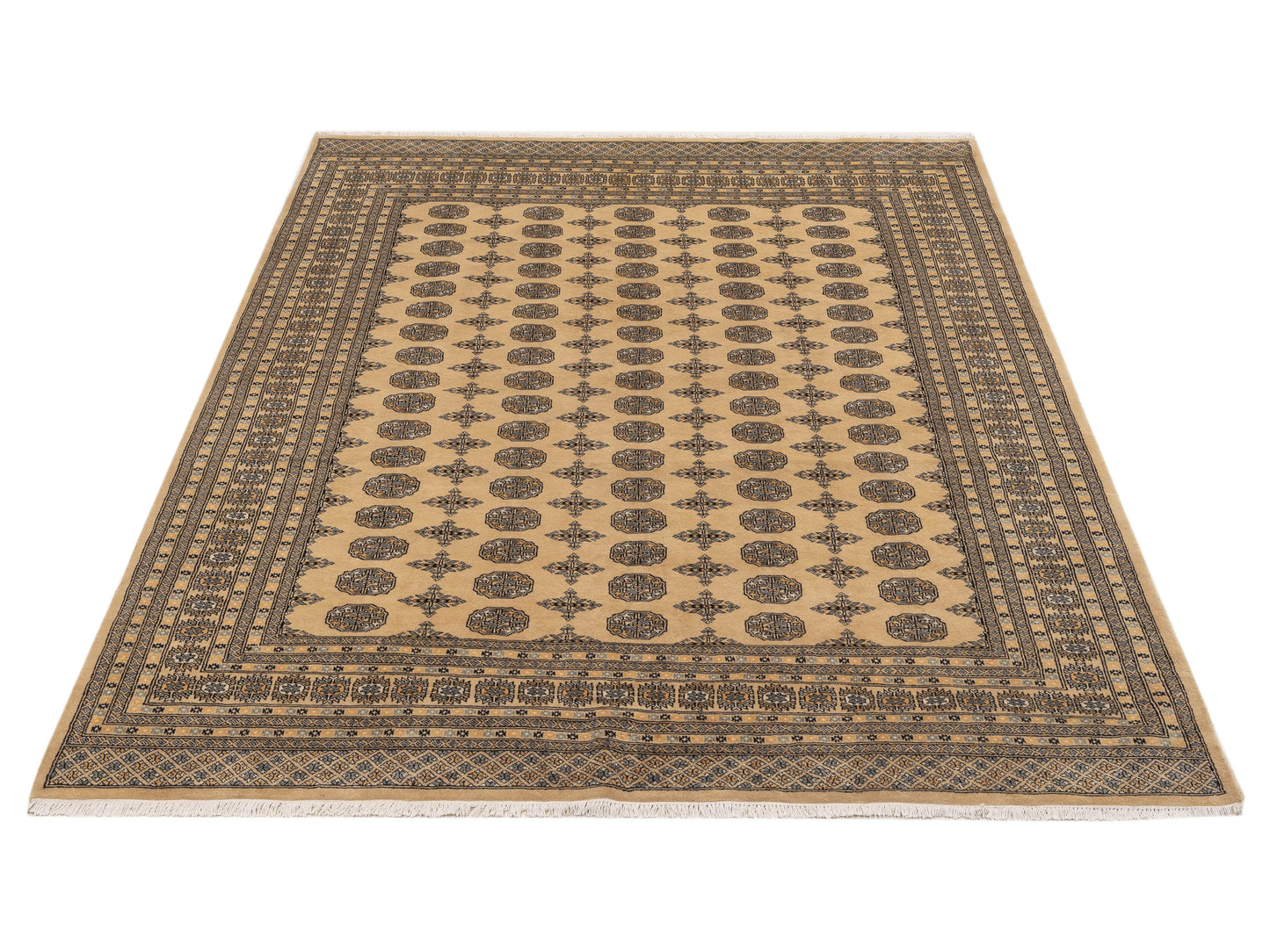 Bokhara 153401 Beige Beige 8.4x10 Hand Knotted Rug