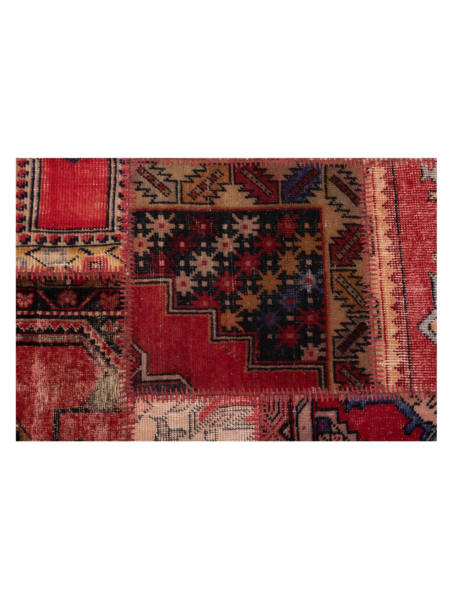 Turkish Vestige Patchwork 146045 Multi 8.1x10 Hand Knotted Rug