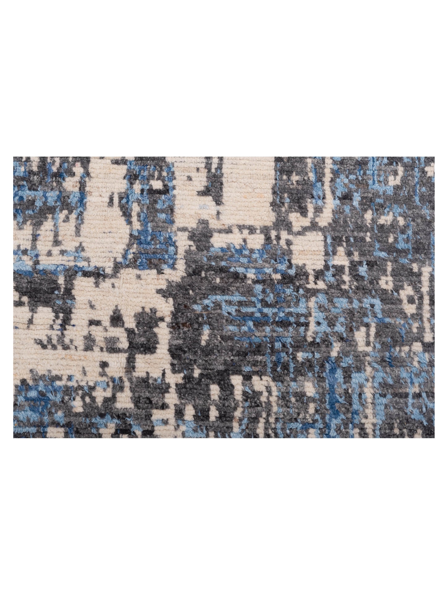 Atlas 150451 Gray Blue 7.11x9.10 Hand Knotted Rug