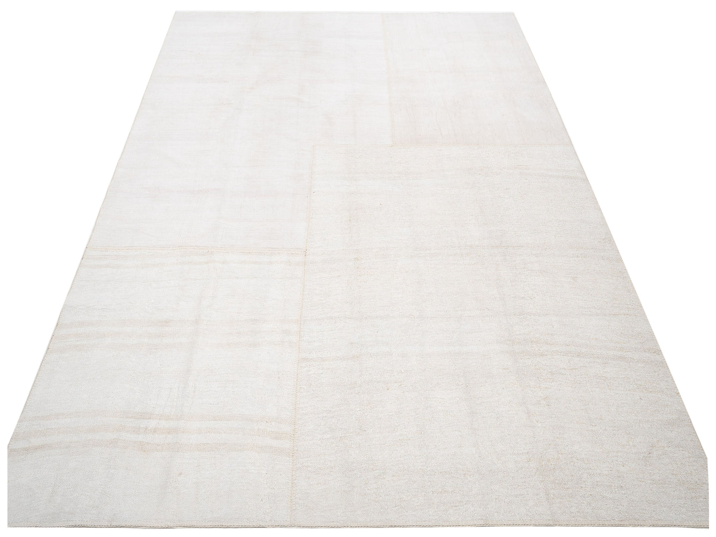 Turkish Vestige Patchwork 146042 Ivory 9x11.11 Hand Knotted Rug