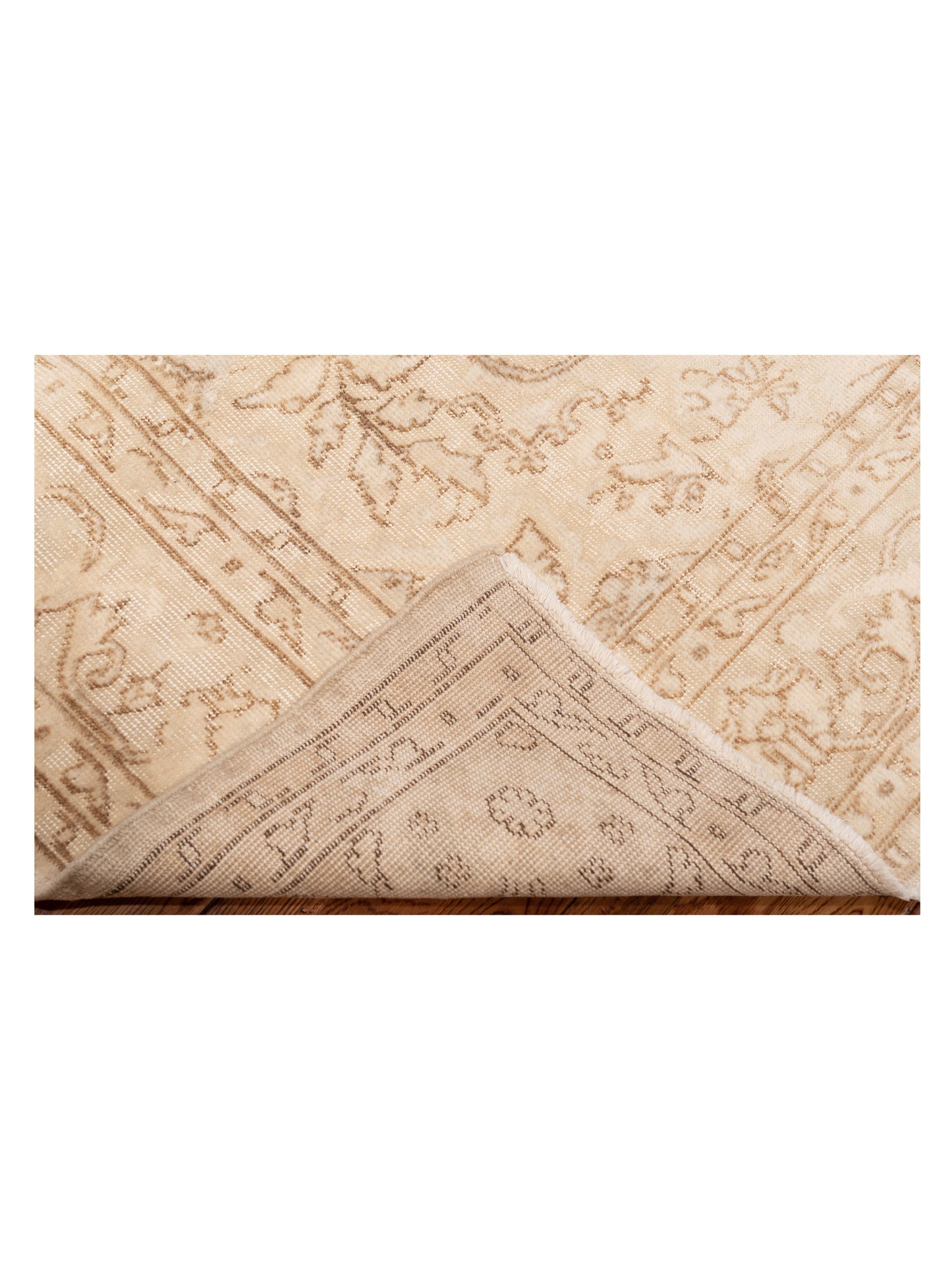 Vintage 119710 Ivory 7.4x10.7 Hand Knotted Rug