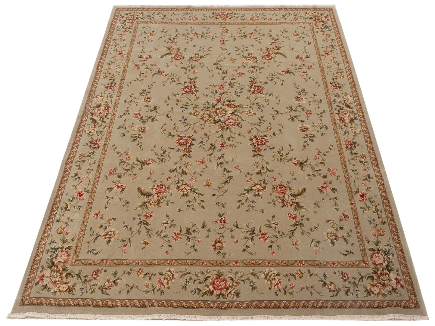 Magnolia 103722 Silver 8.1x10 Hand Knotted Rug