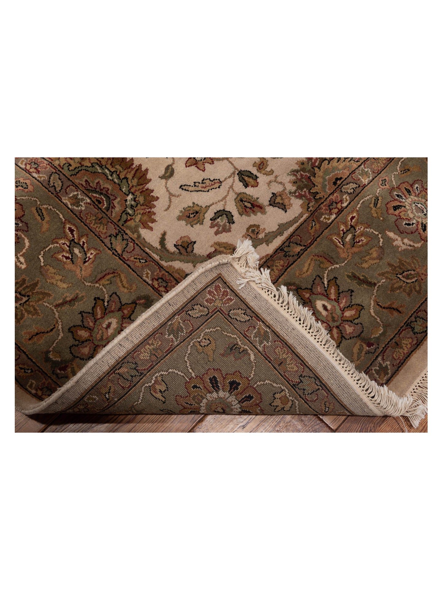 Jahan 98901 Ivory Green 8.2x10.3 Hand Knotted Rug