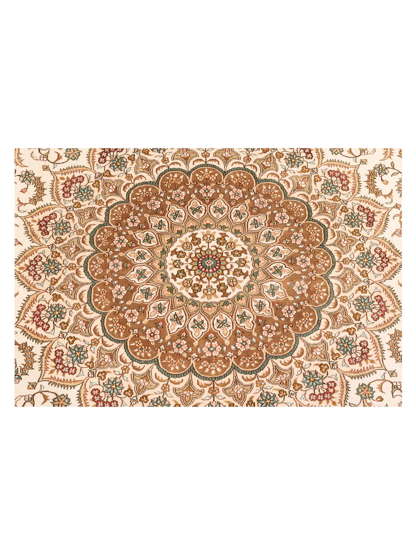 Pure Silk 118021 Ivory Ivory 10.2x13.10 Hand Knotted Rug