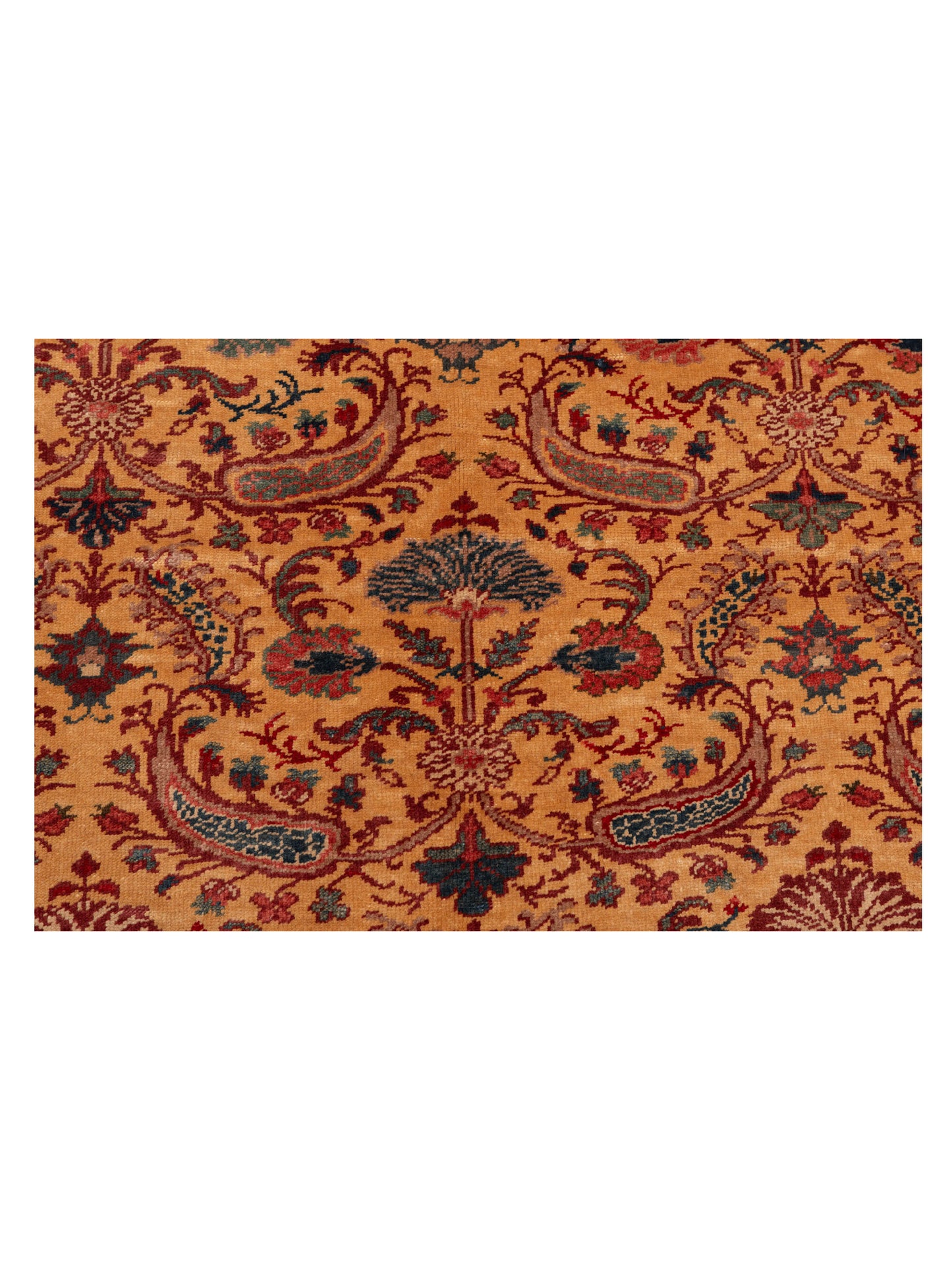Antique Loom 147378 Gold Red 6.10x8.1 Hand Knotted Rug