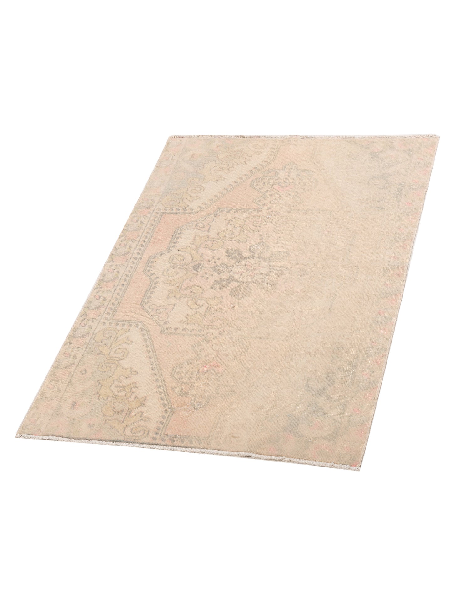 Old Anatolian 146695 Pink Silver 4.2x6.2 Hand Knotted Rug