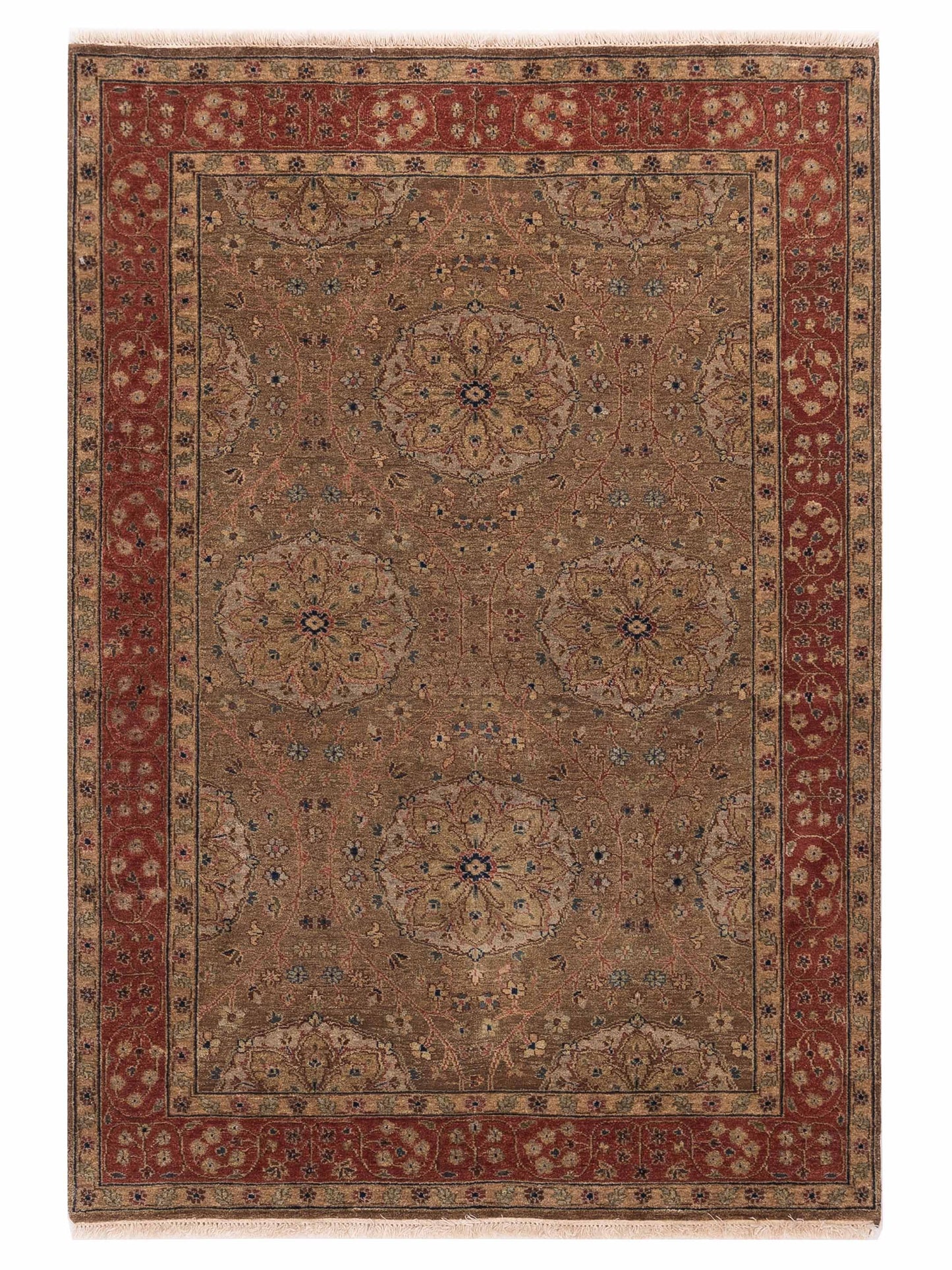 Rajpur Platinum  Green Rust Traditional