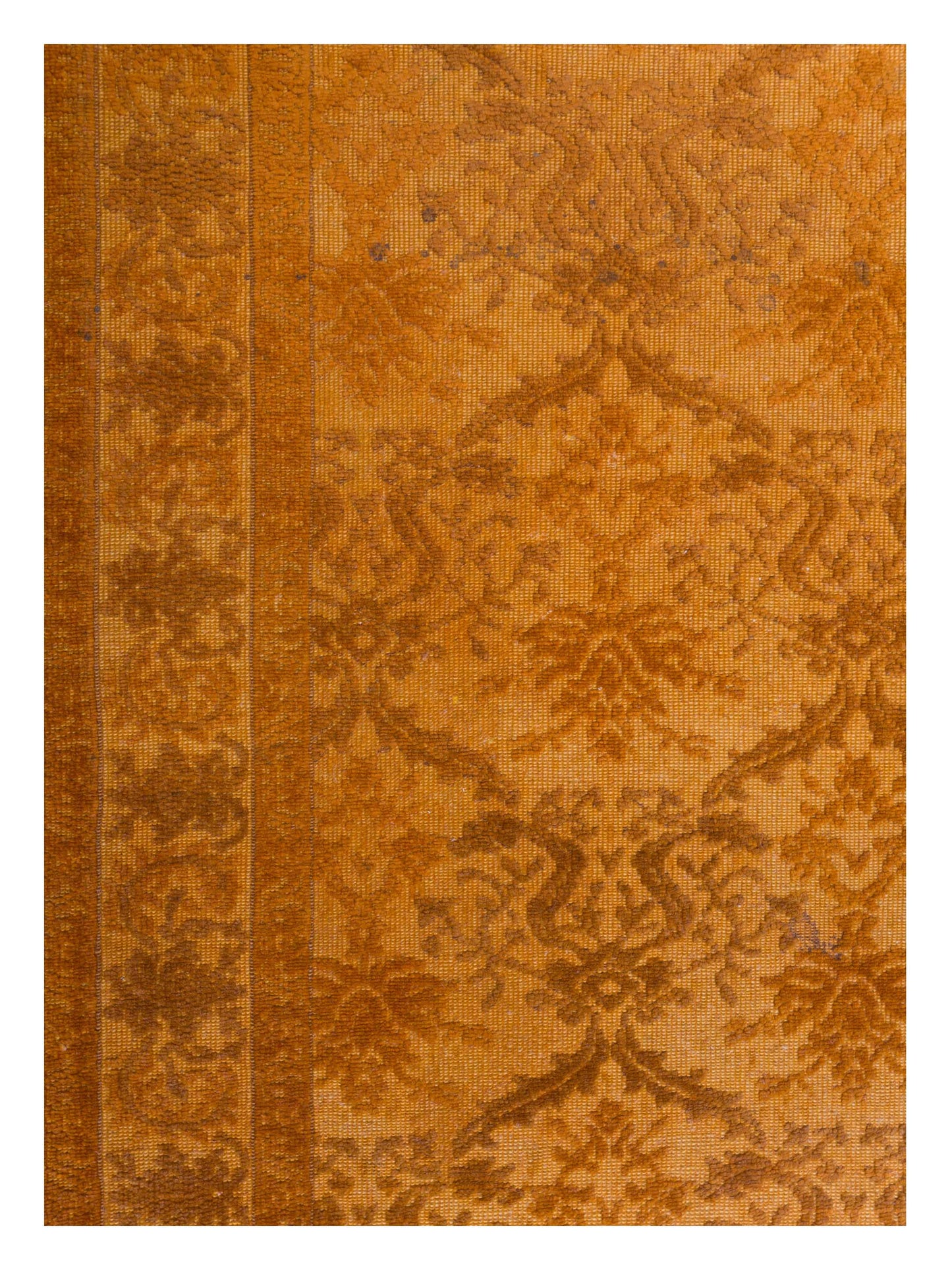 Vintage 106717 Orange 4x5.8 Hand Knotted Rug