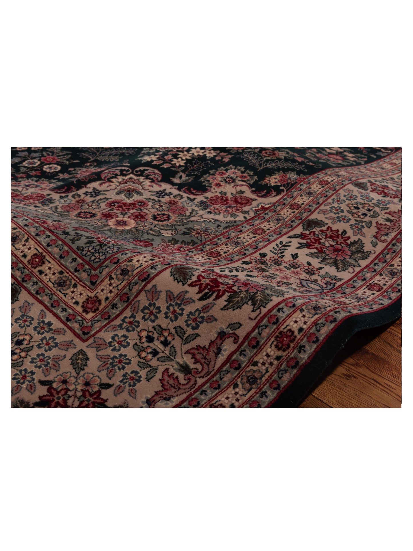 Magnolia 104657 Green Beige 7.10x10.1 Hand Knotted Rug