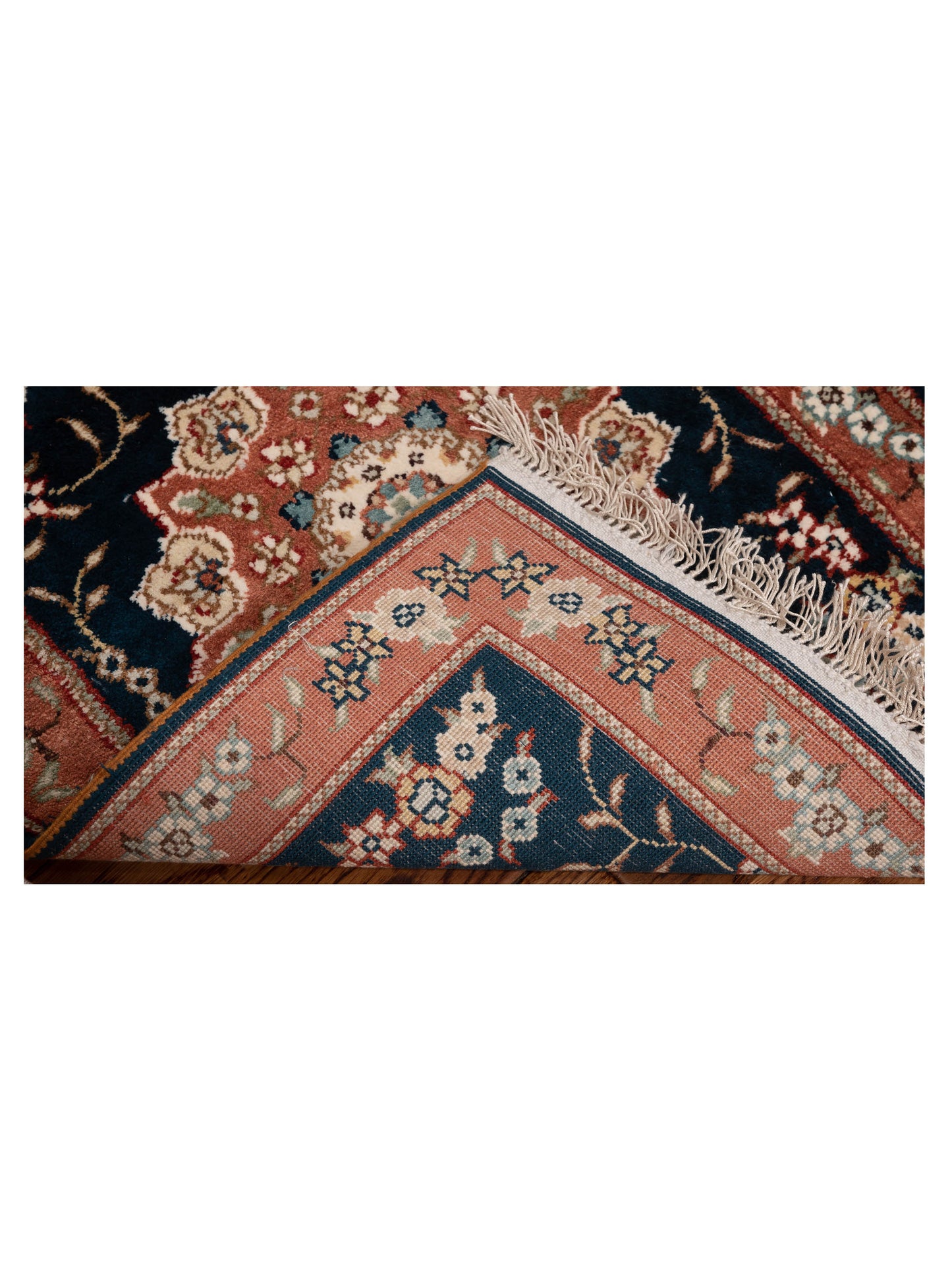 Milas 148678 Blue Copper 1.4x1.10 Hand Knotted Rug