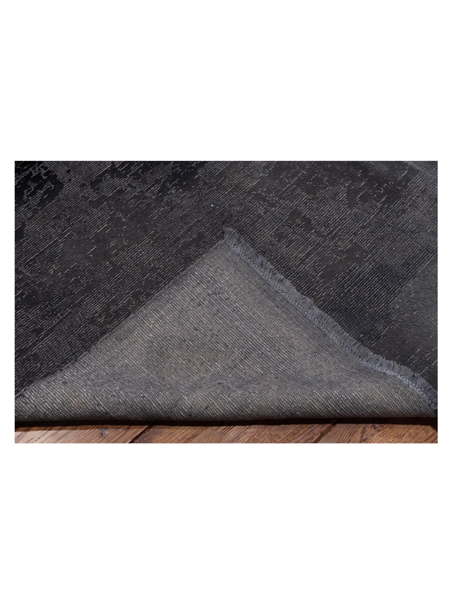 Vintage 108920 Dark Gray 9.6x12 Hand Knotted Rug
