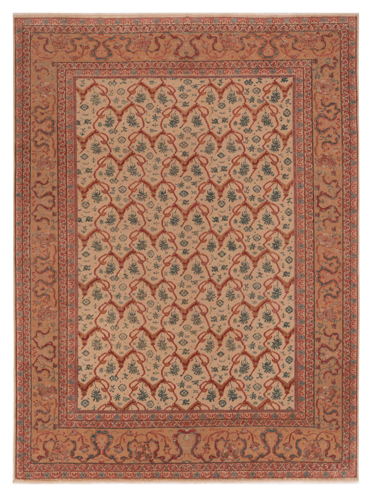 Pasha Antique Loom  Beige Gold Transitional