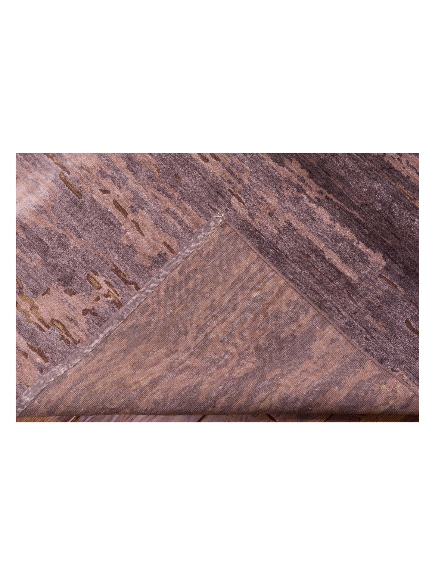 Tibetino 127585 Brown Brown 8.10x11.8 Hand Knotted Rug