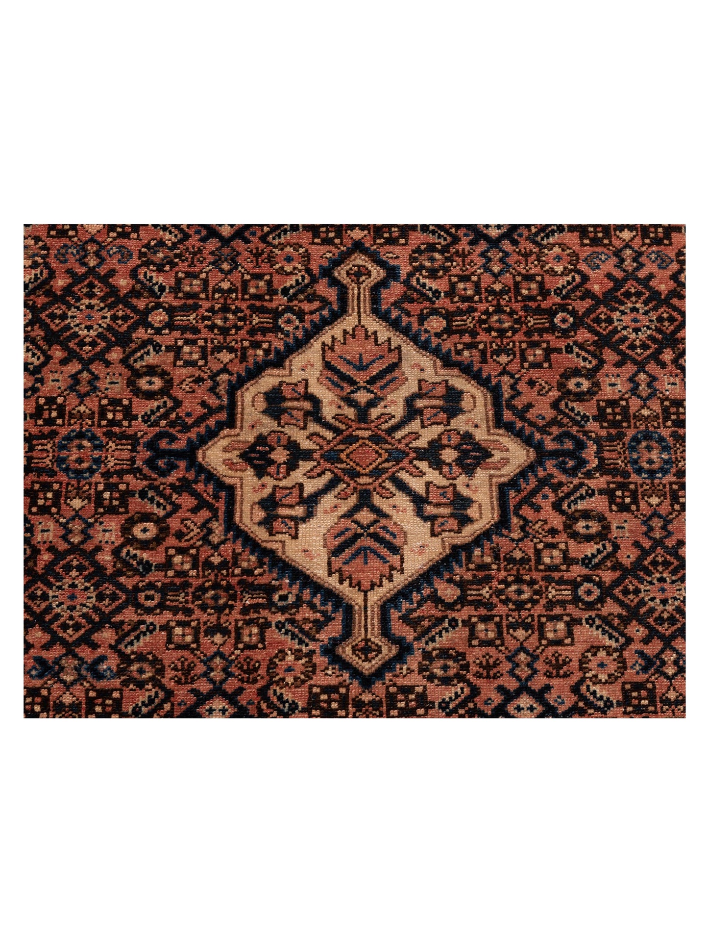 Persian 147675 Pink Navy 4.10x6.10 Hand Knotted Rug