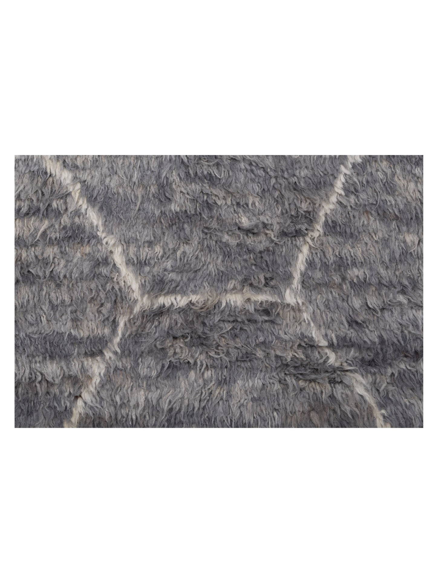 Berber Efes Gray Ivory 8.10x11.9 Hand Knotted Rug